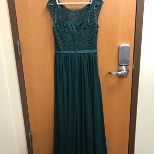 Green Floor Length Dress